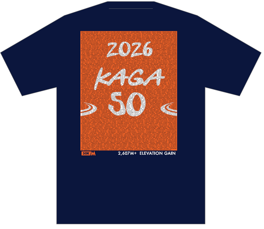 加賀スパ by UTMB 名前Tシャツ 2026 50K / KAGA SPA by UTMB Name Tee 2026 50K
