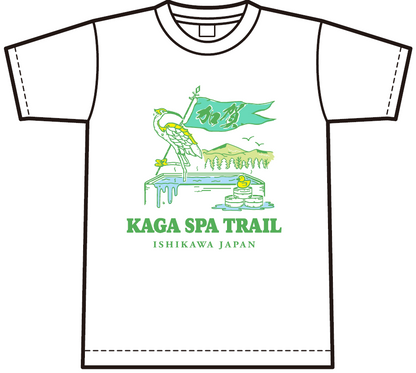 加賀スパ x ハンガーノックオリジナル 加賀白鷺 Tシャツ / KAGA SPA x Hunger Knock Original: White Heron Tee