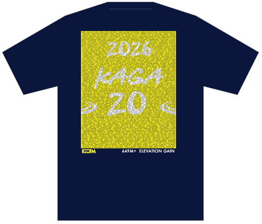 加賀スパ by UTMB 名前Tシャツ 2026 20K / KAGA SPA by UTMB Name Tee 2026 20K