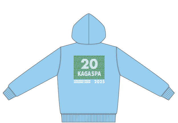 加賀スパ by UTMB 名前パーカー 2025 20K / KAGA SPA by UTMB Name Hoodie 2025 20K