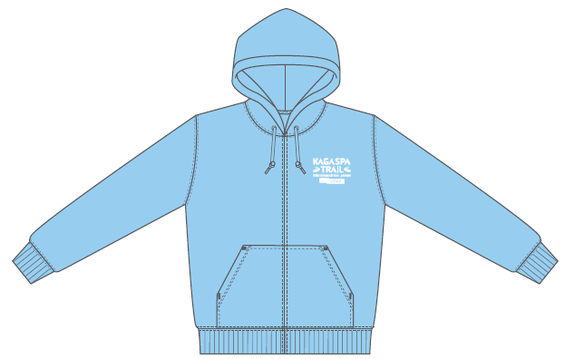 加賀スパ by UTMB 名前パーカー 2025 20K / KAGA SPA by UTMB Name Hoodie 2025 20K